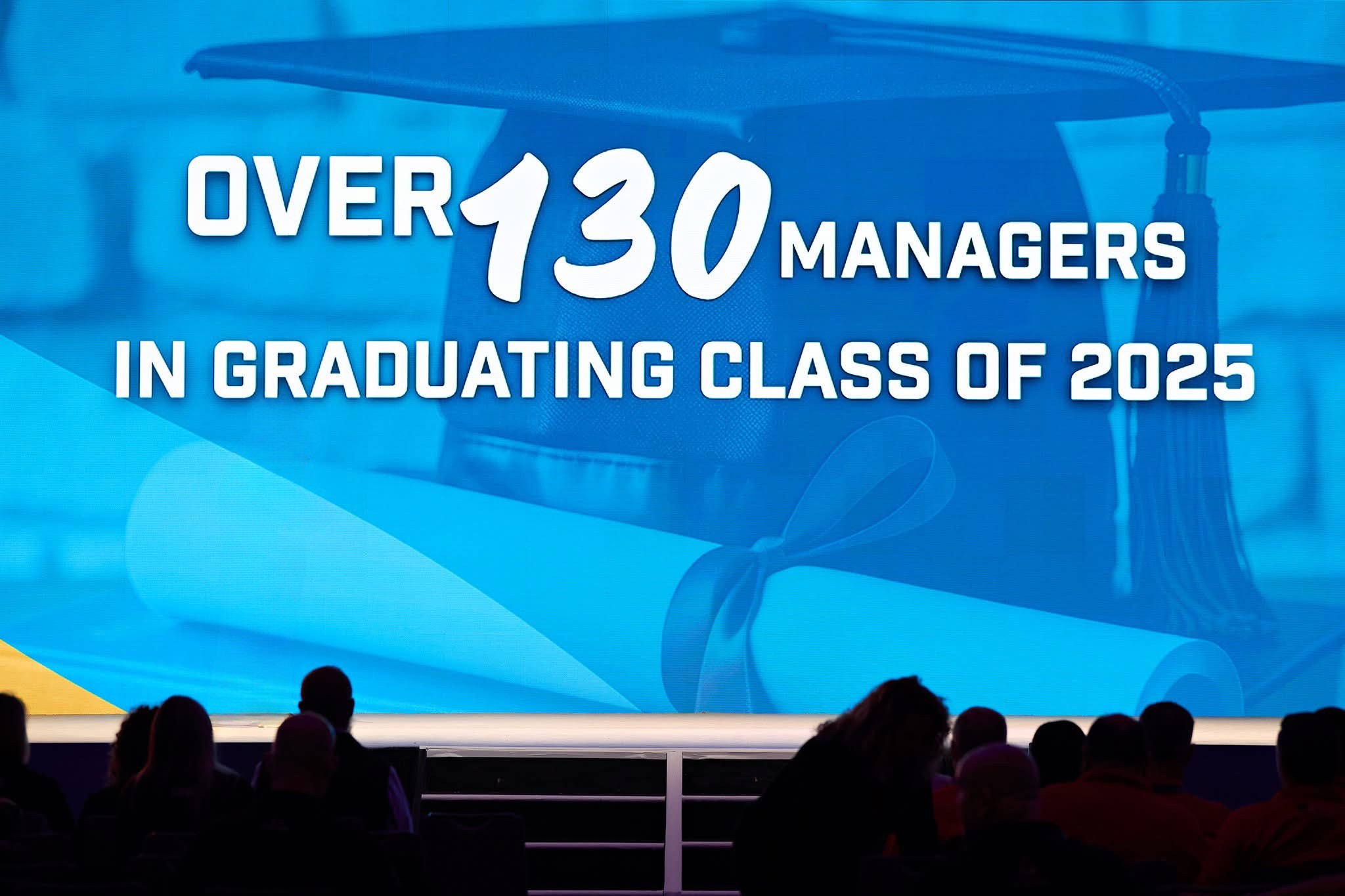 Over 130 managers in the graduating class of 2025